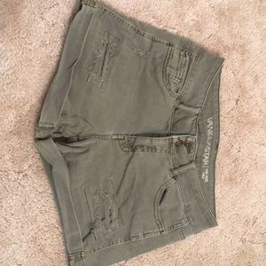 Olive green shorts